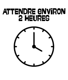 Attendre environ 2 heures